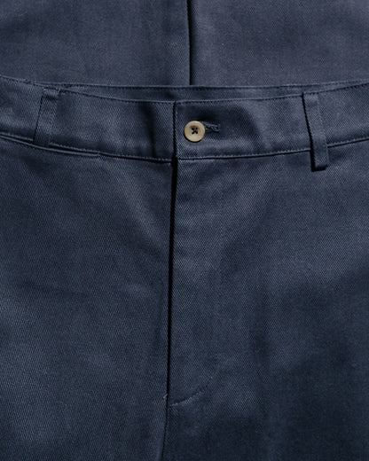 De Bonne Facture Balloon Trousers Heavy Cotton Drill Dark Navy