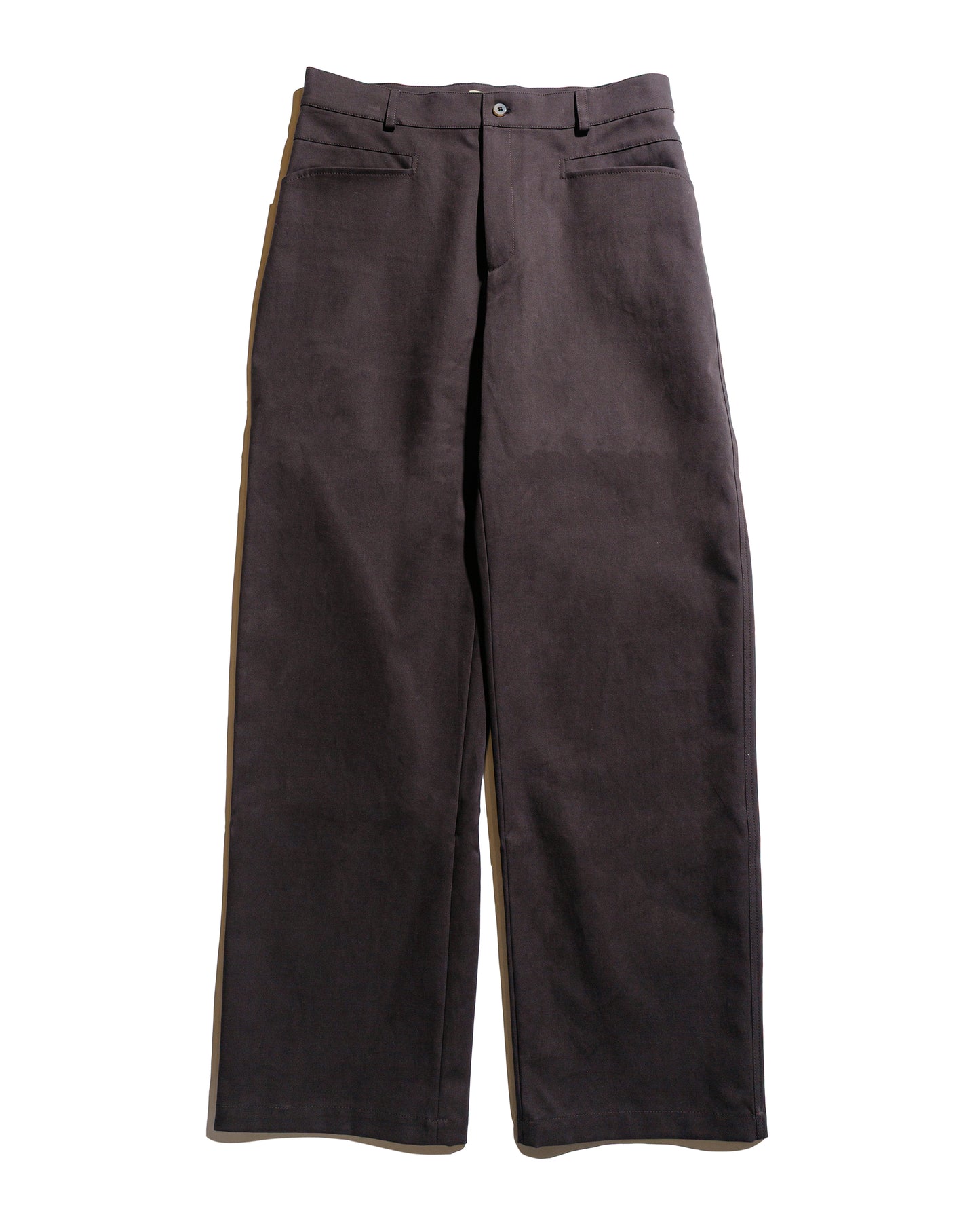 De Bonne Facture Gardian Trousers Soft Cotton Twill Chocolate