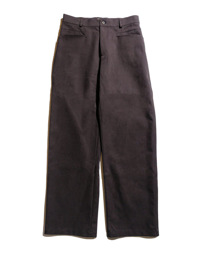 De Bonne Facture Gardian Trousers Soft Cotton Twill Chocolate