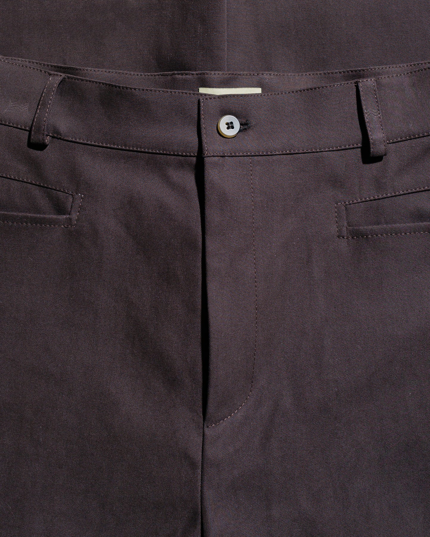 De Bonne Facture Gardian Trousers Soft Cotton Twill Chocolate