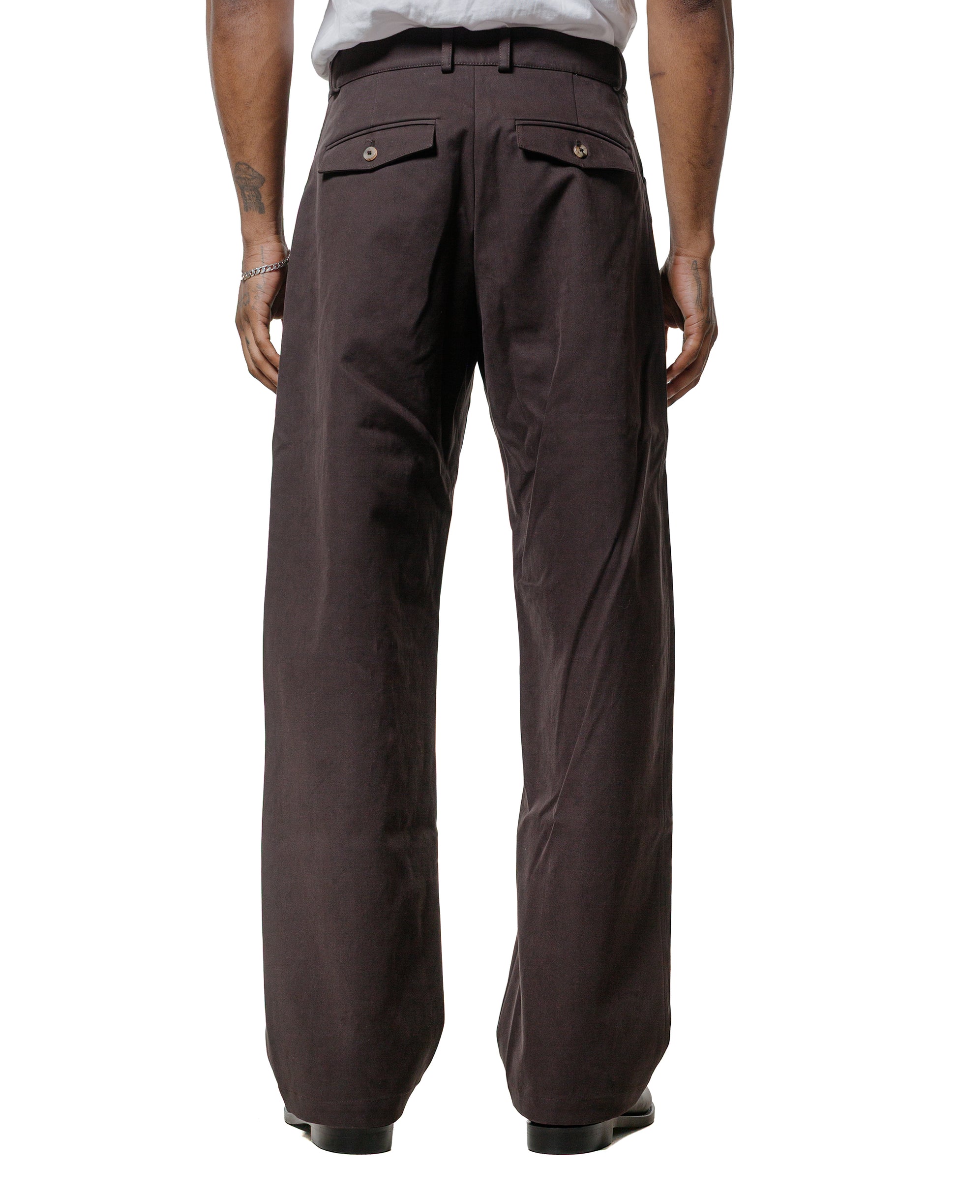 De Bonne Facture Gardian Trousers Soft Cotton Twill Chocolate