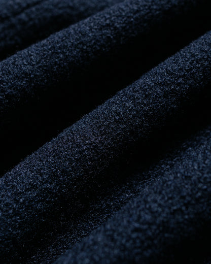 De Bonne Facture Half Ziped Pullover Boiled Wool Blue Green