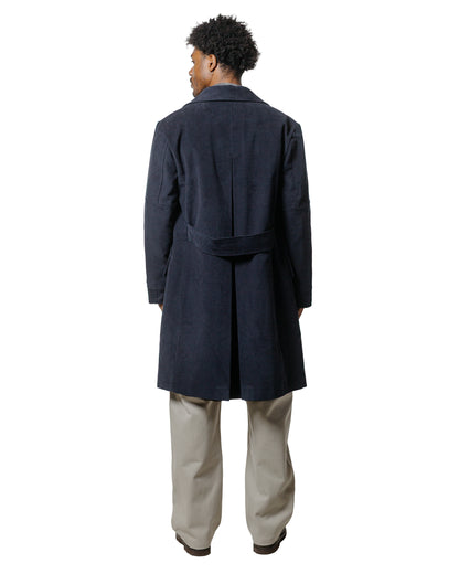 De Bonne Facture Marcel Lassance Redingote Coat English Moleskin Navy