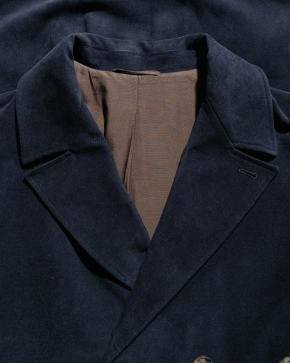 De Bonne Facture Marcel Lassance Redingote Coat English Moleskin Navy