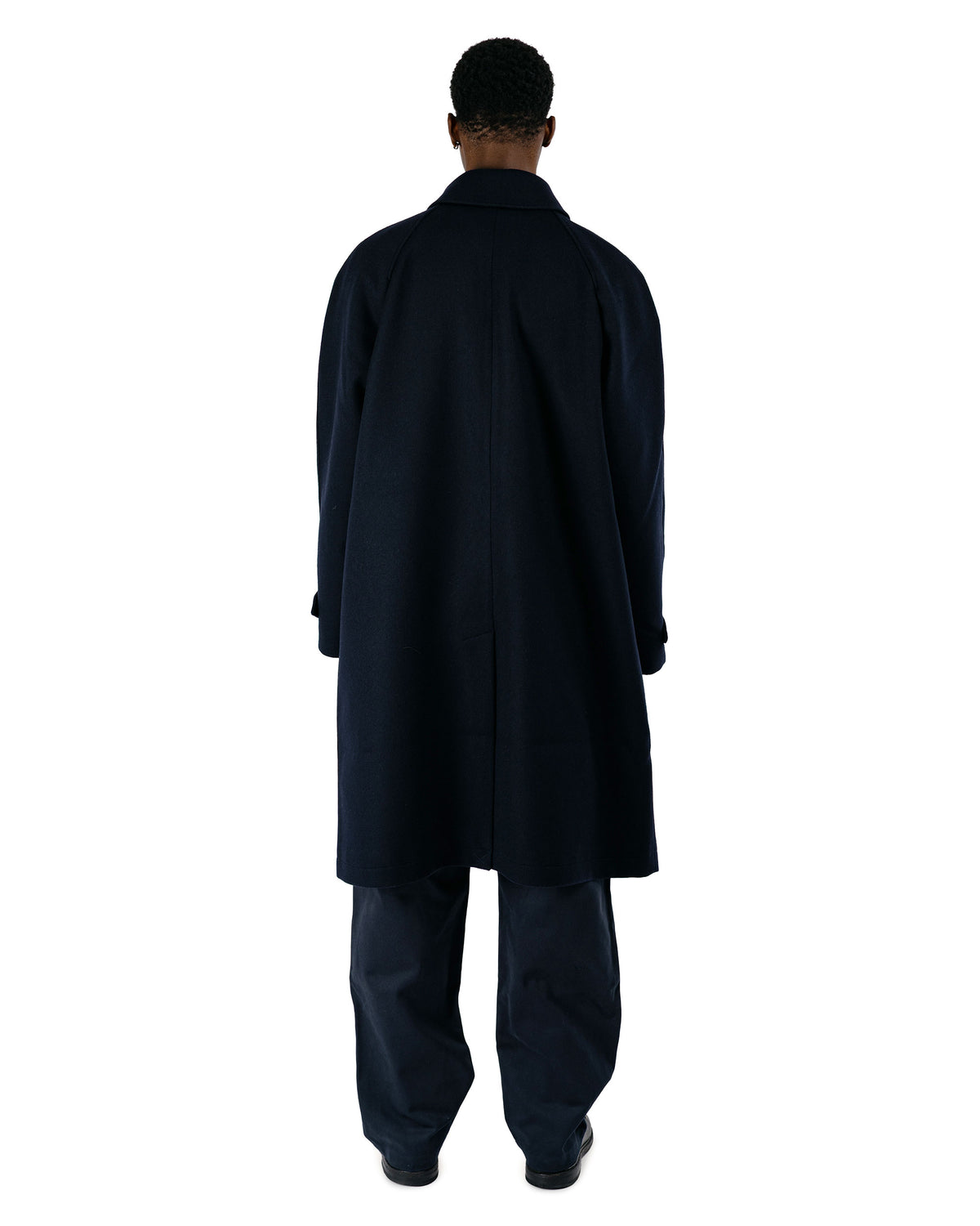 De Bonne Facture Parisian Raglan Coat Austrian Wool Navy