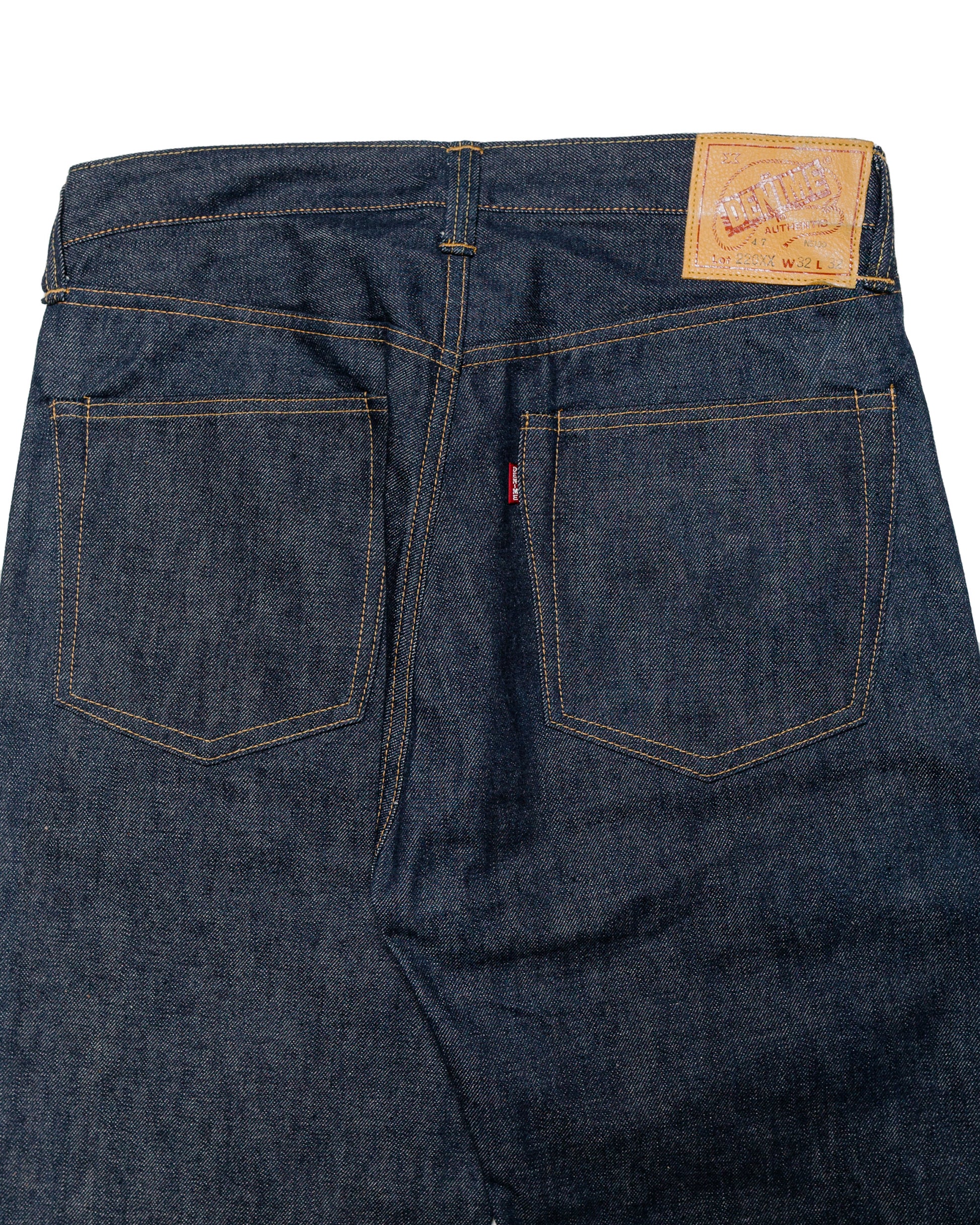 Denime Lot. 220XX-47 (1947 Model) Denim Indigo back close