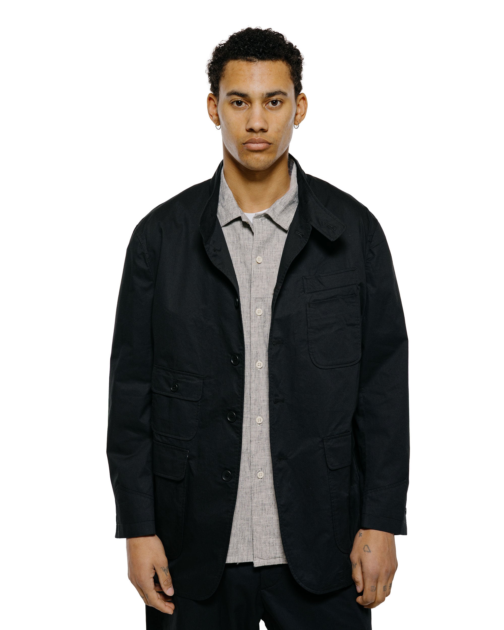Engineered Garments Bedford Jacket Black Lightweight Nyco Poplin