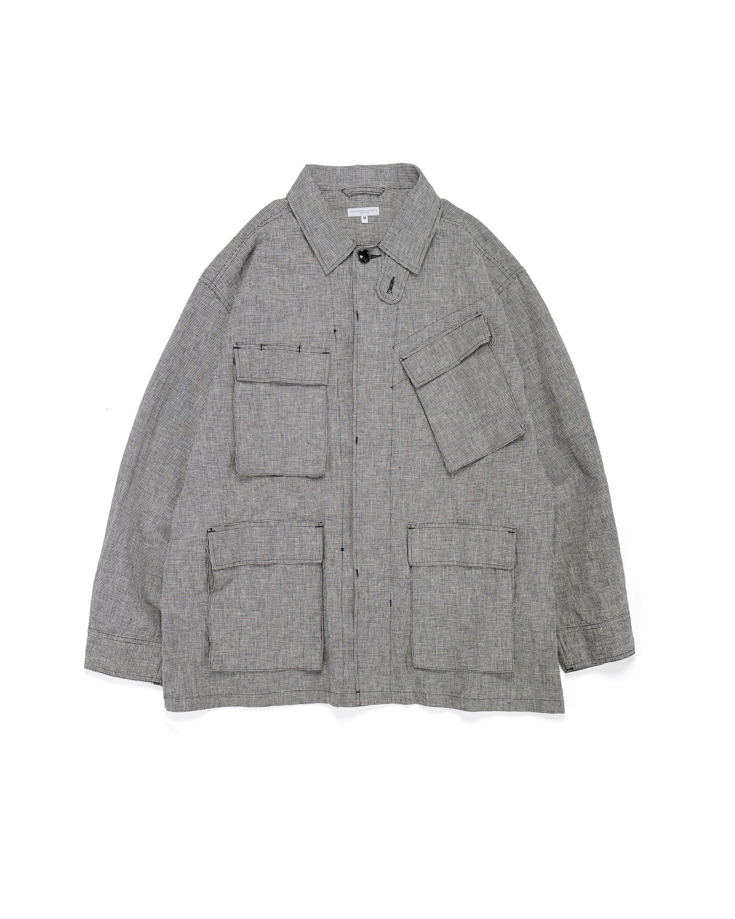 Engineered Garments BDU Jacket Black/Grey CL Houndstooth
