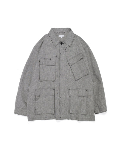 Engineered Garments BDU Jacket Black/Grey CL Houndstooth