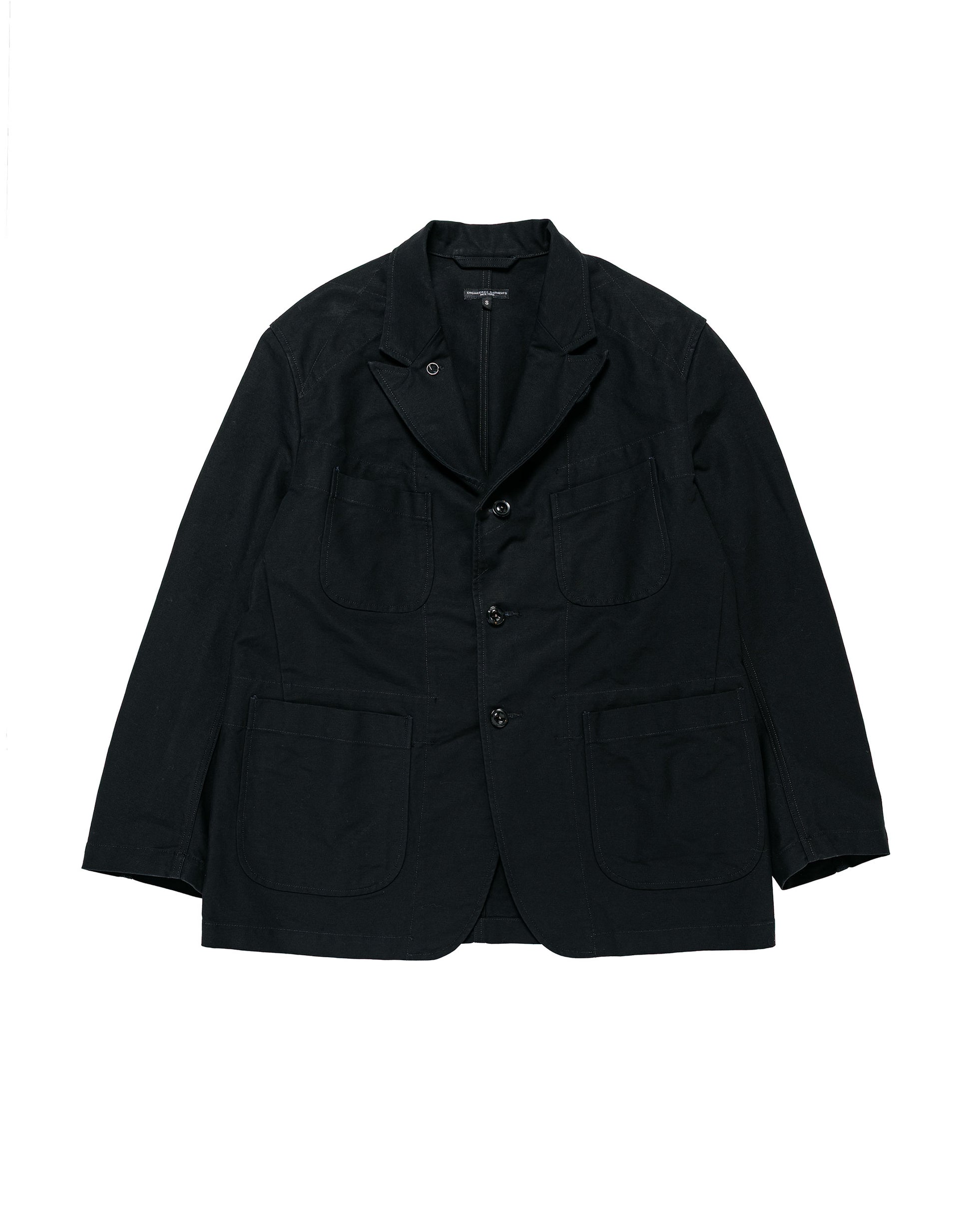 Engineered Garments Bedford Jacket Black Cotton Double Cloth