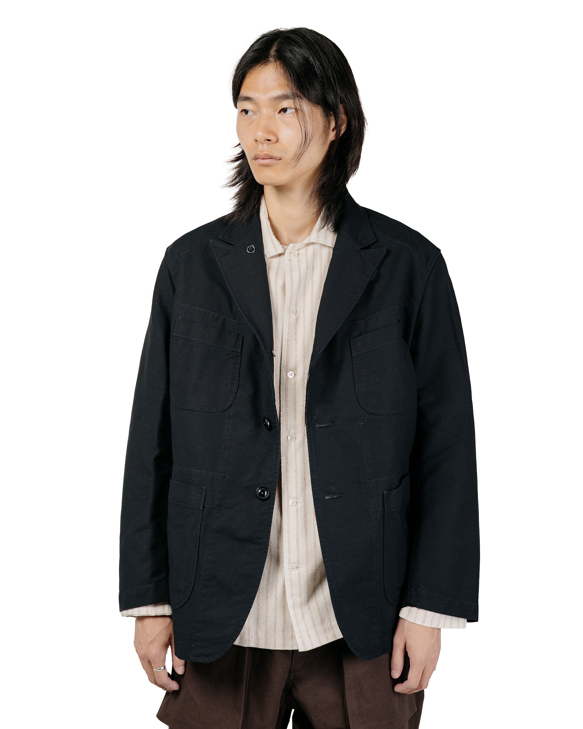 ジャケット・アウター ENGINEERED GARMENTS/BEDFORD JACKET Engineered Garments Bedford Jacket Black Cotton Double Cloth