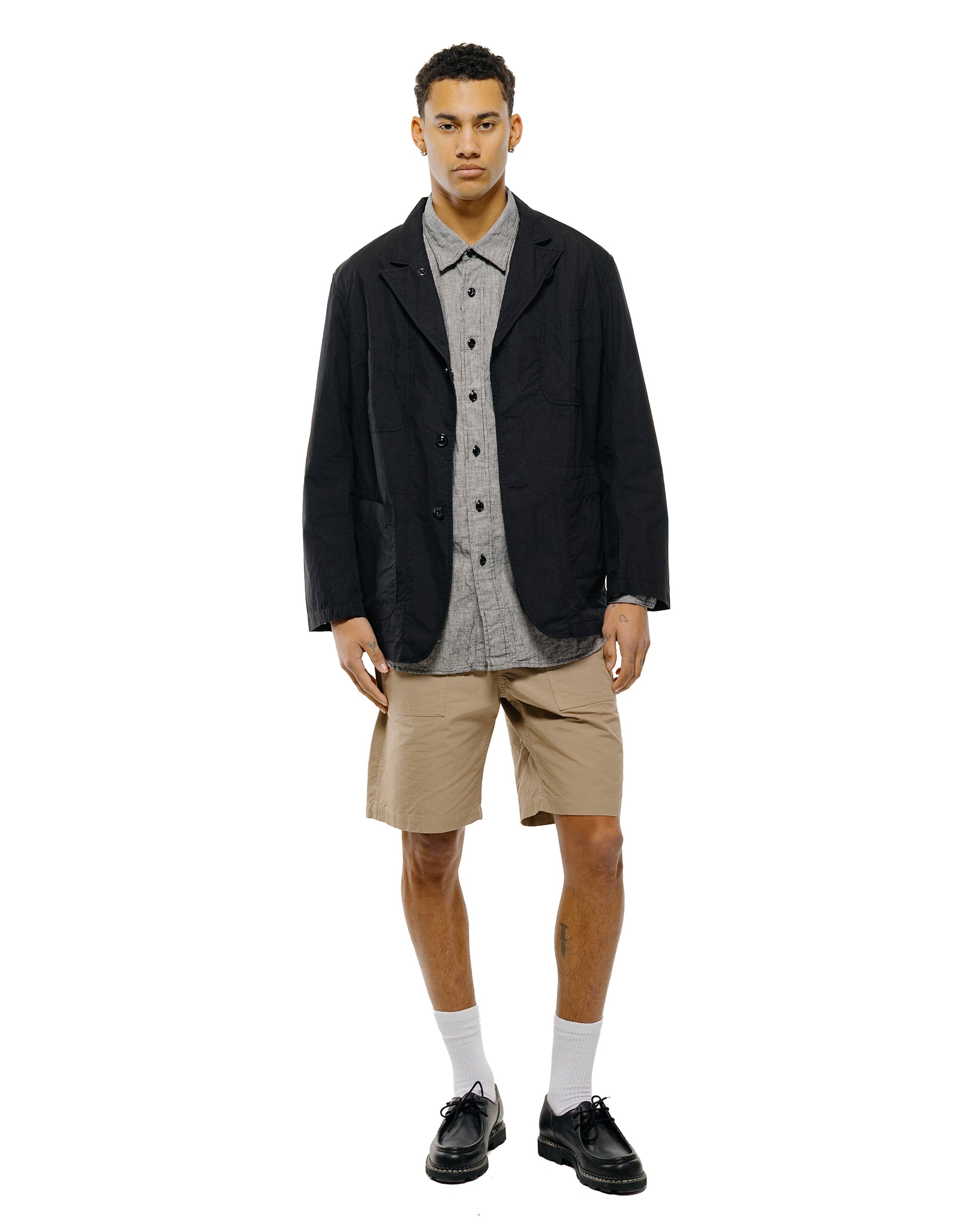 Engineered Garments Bedford Jacket Black Lightweight Nyco Poplin