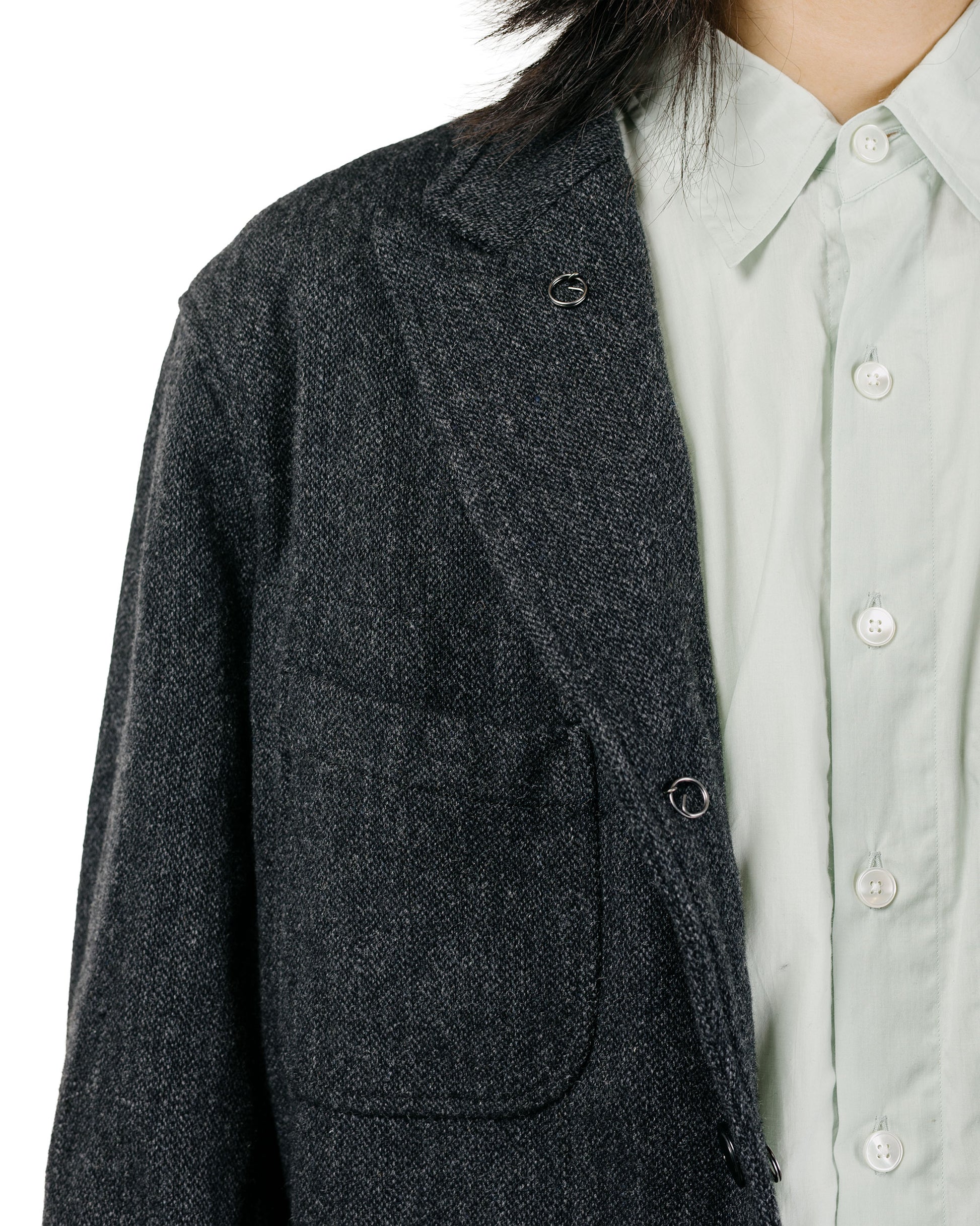 Engineered Garments Bedford Jacket Charcoal Wool Poly Heavy Tweed