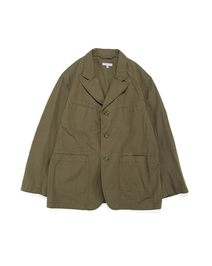 Engineered Garments Bedford Jacket Olive Cotton Sanded Cloth