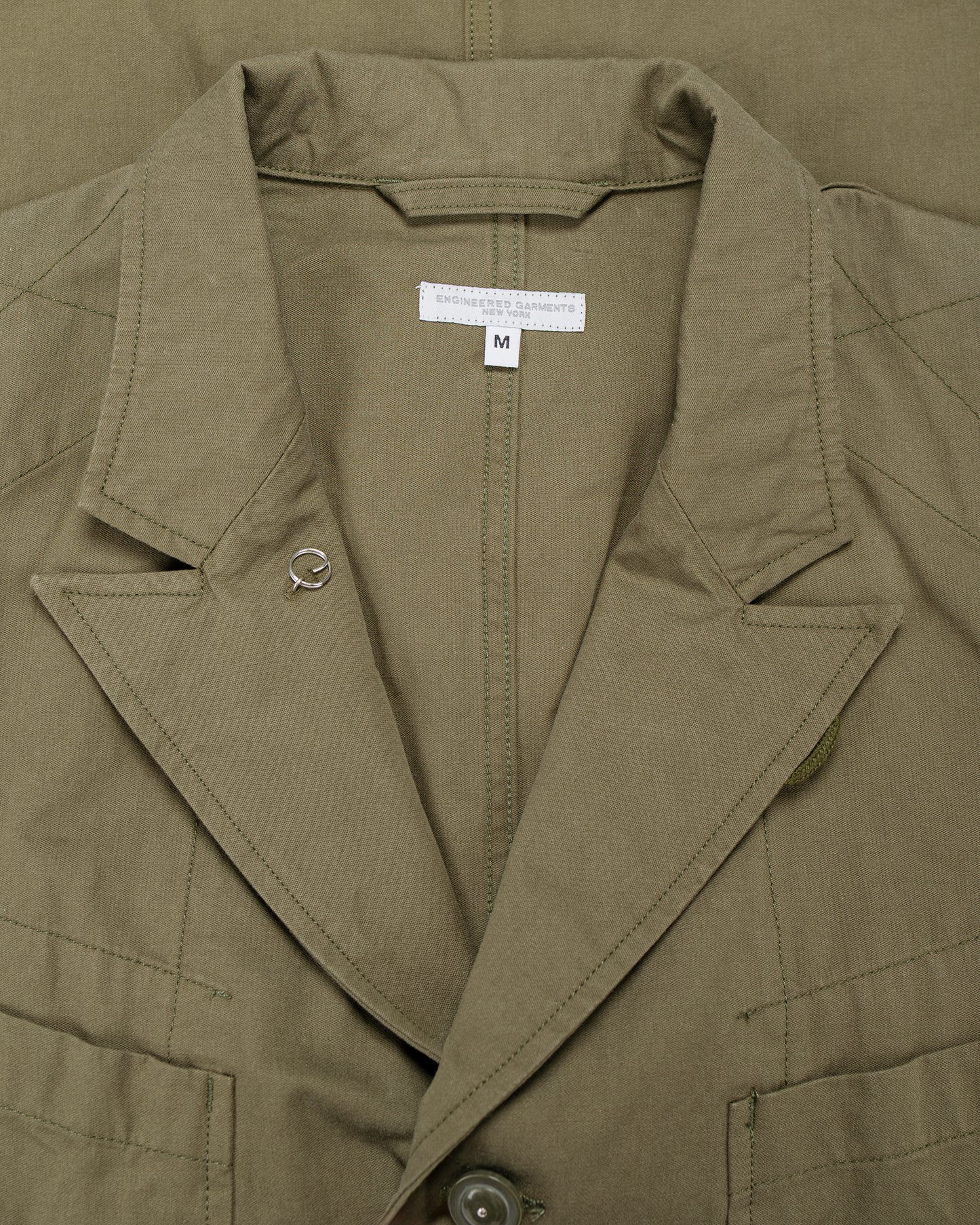 Engineered Garments Bedford Jacket Olive Cotton Sanded Cloth