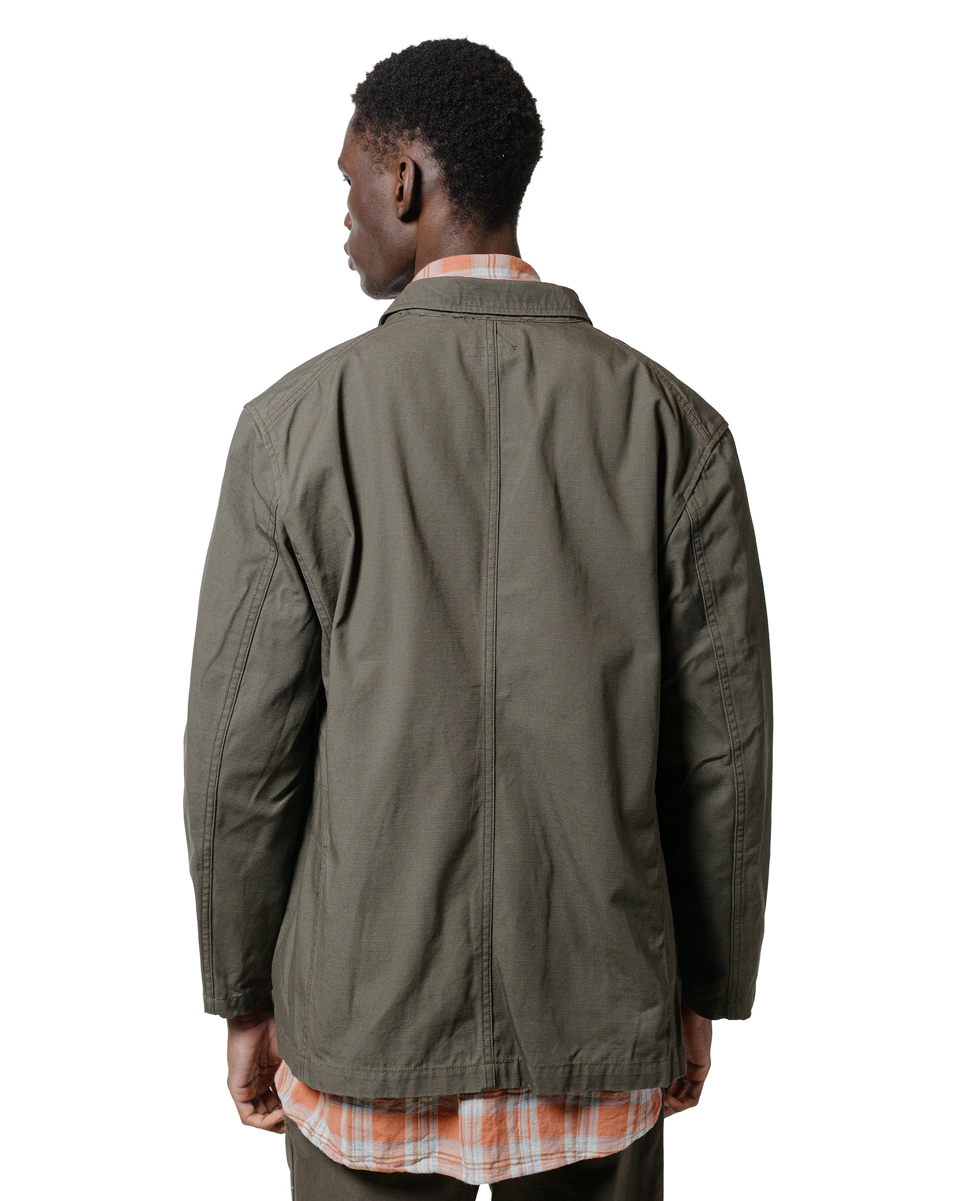Engineered Garments Bedford Jacket Olive Heavyweight Cotton Ripstop