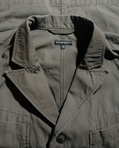 Engineered Garments Bedford Jacket Olive Heavyweight Cotton Ripstop