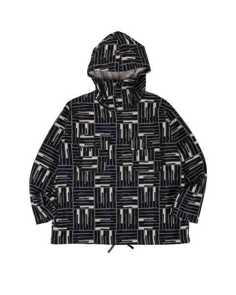 【Engineered Garments】Cagoule Shirt Engineered Garments Cagoule Shirt Black CL Tile Print Canvas