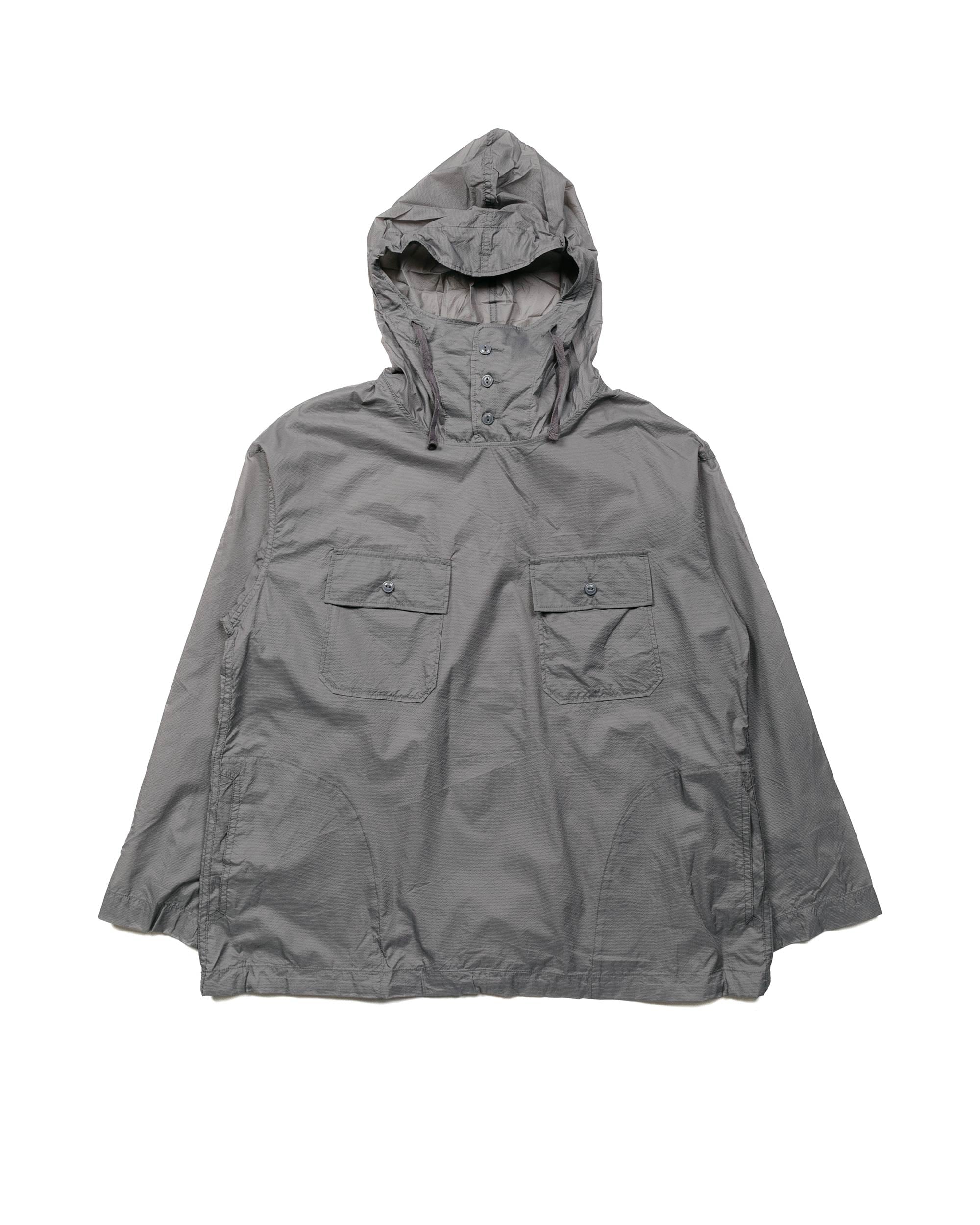 Engineered Garments Cagoule Shirt Grey Nylon Micro Ripstop