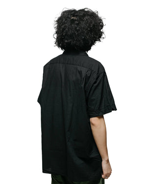 Engineered Garments Camp Shirt Black Cotton Handkerchief model back