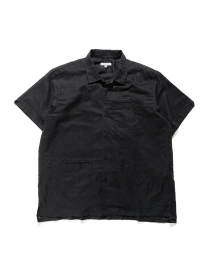 Engineered Garments Camp Shirt Black Linen Handkerchief