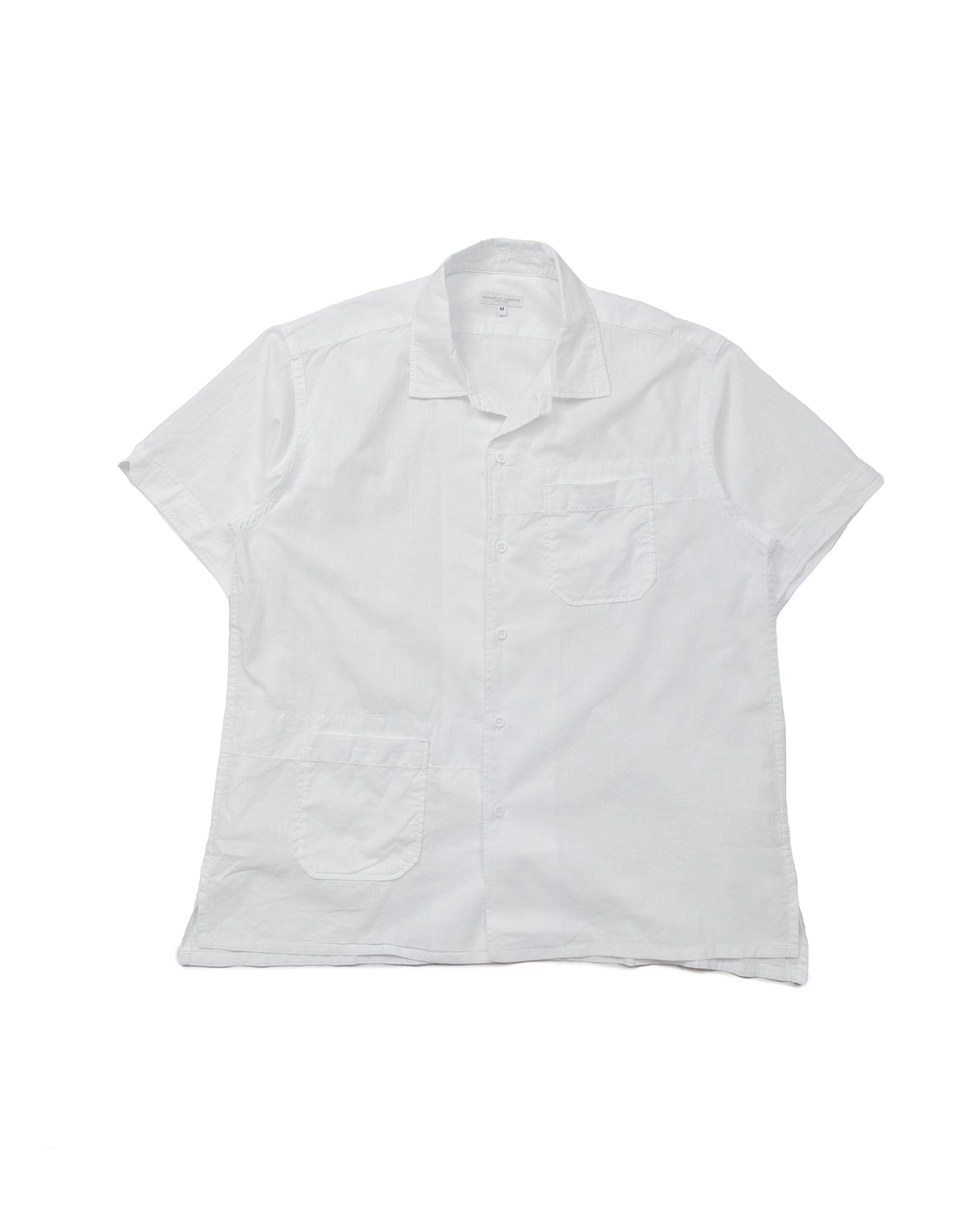 Engineered Garments Camp Shirt White Cotton Handkerchief