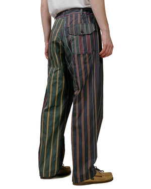 Engineered Garments Carlyle Pant Multi Color Regimental Stripe model back