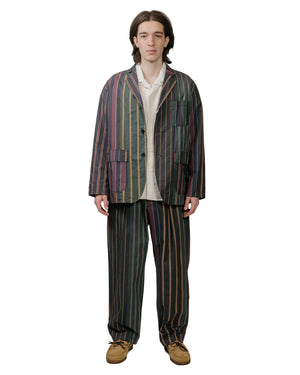 Engineered Garments Carlyle Pant Multi Color Regimental Stripe model full