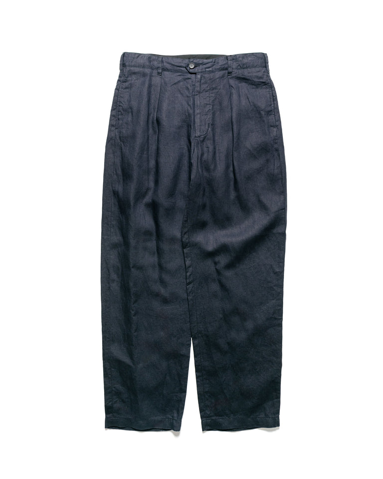 Engineered Garments Carlyle Pant Navy Linen Twill