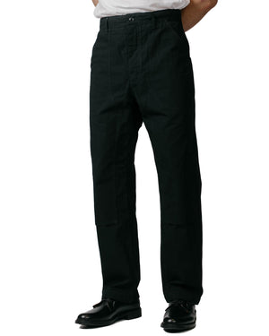 Engineered Garments Climbing Pant Black Heavyweight Cotton Ripstop Model Front