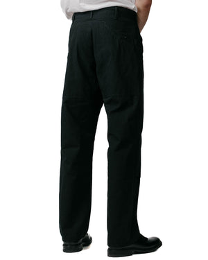 Engineered Garments Climbing Pant Black Heavyweight Cotton Ripstop Model BAck