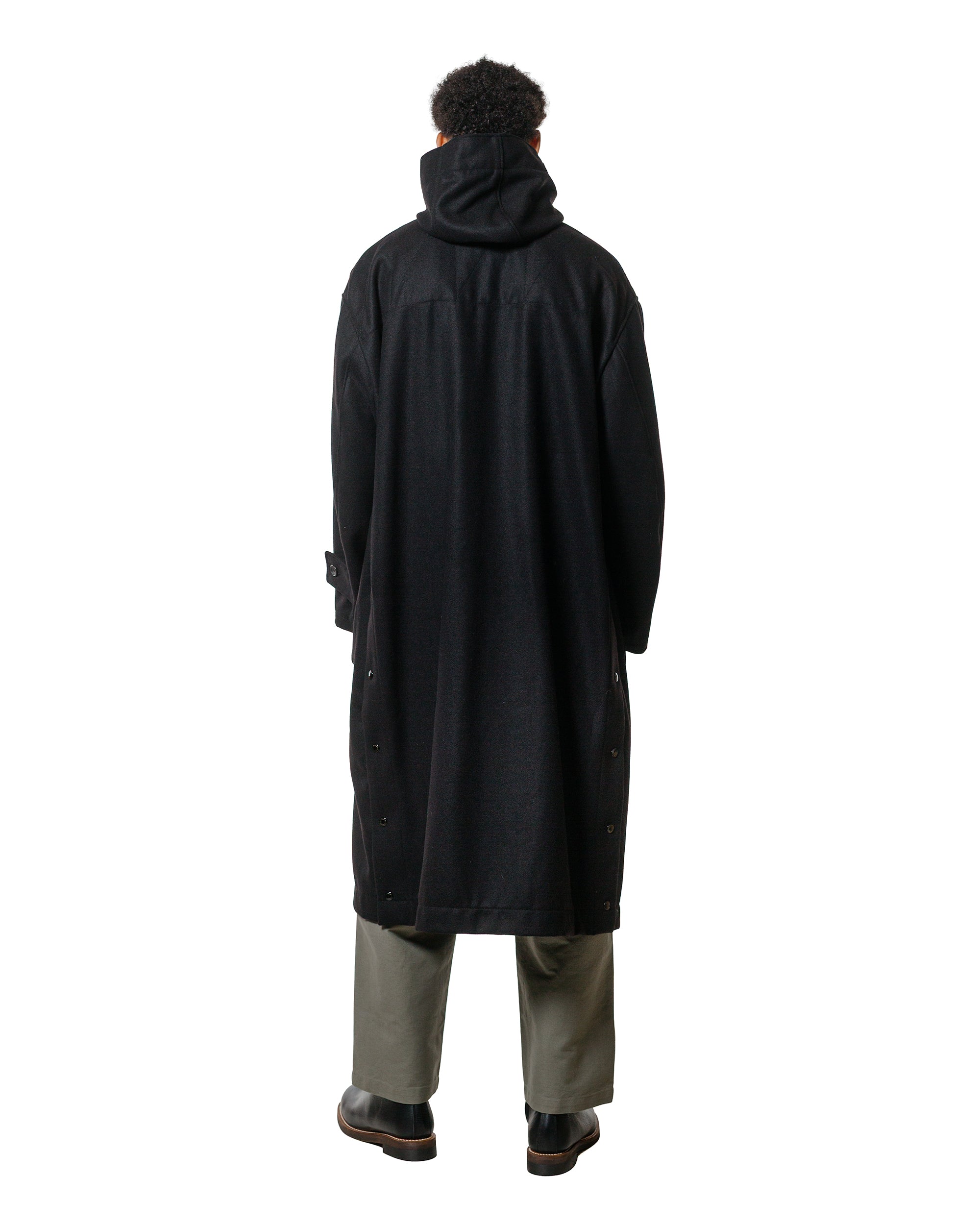 Engineered Garments Duffle Coat Black 24oz Wool Melton