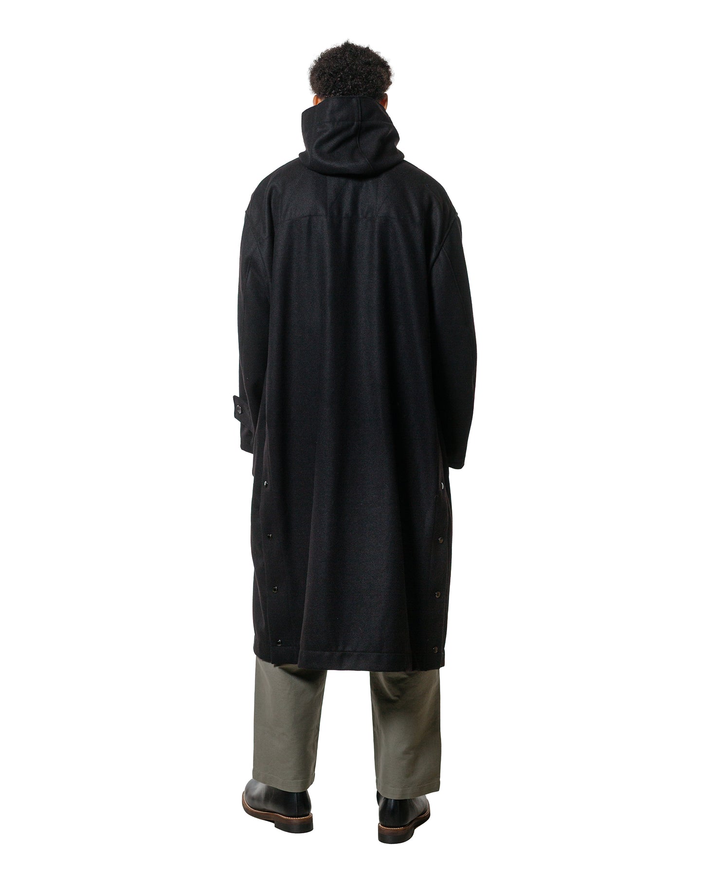 Engineered Garments Duffle Coat Black 24oz Wool Melton