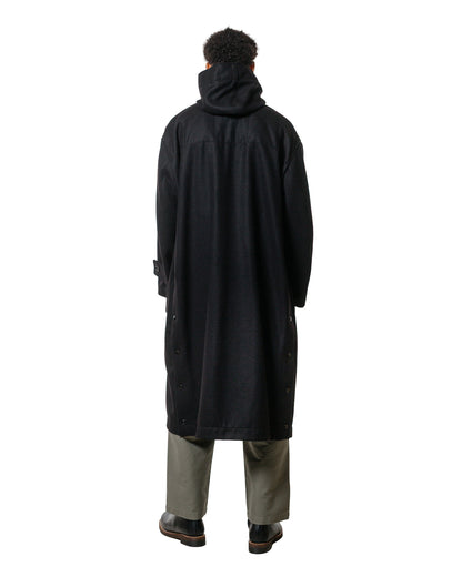 Engineered Garments Duffle Coat Black 24oz Wool Melton