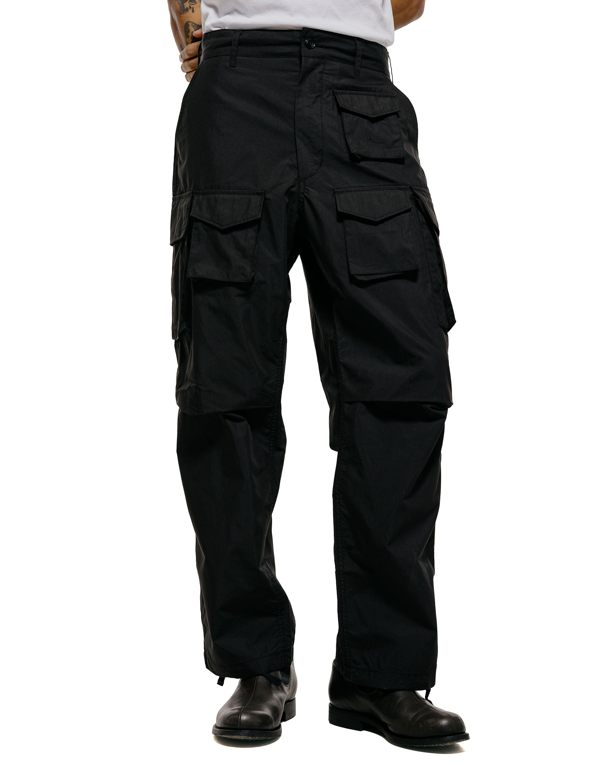 Engineered Garments FA Pant Black Lt.Weight Nyco Poplin