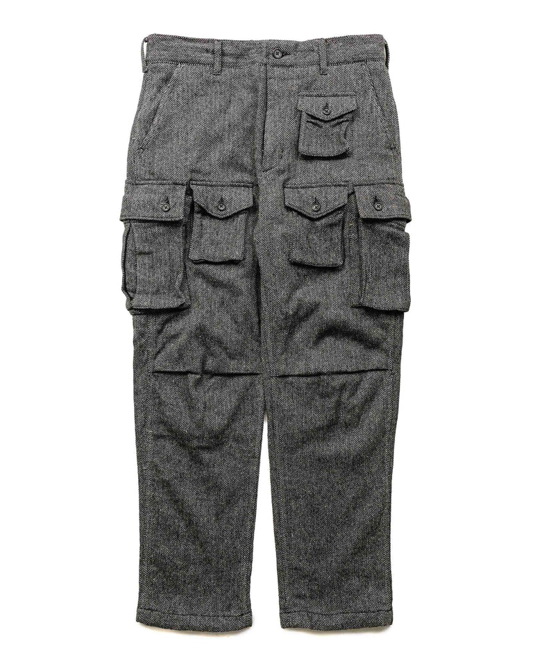 Engineered Garments FA Pant Grey Poly Wool Herringbone