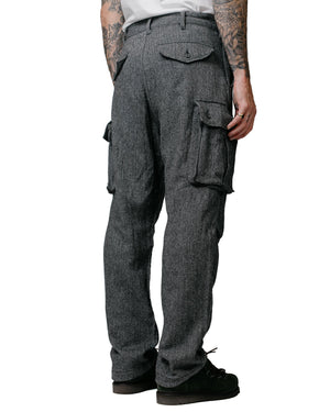 Engineered Garments FA Pant Grey Poly Wool Herringbone model back