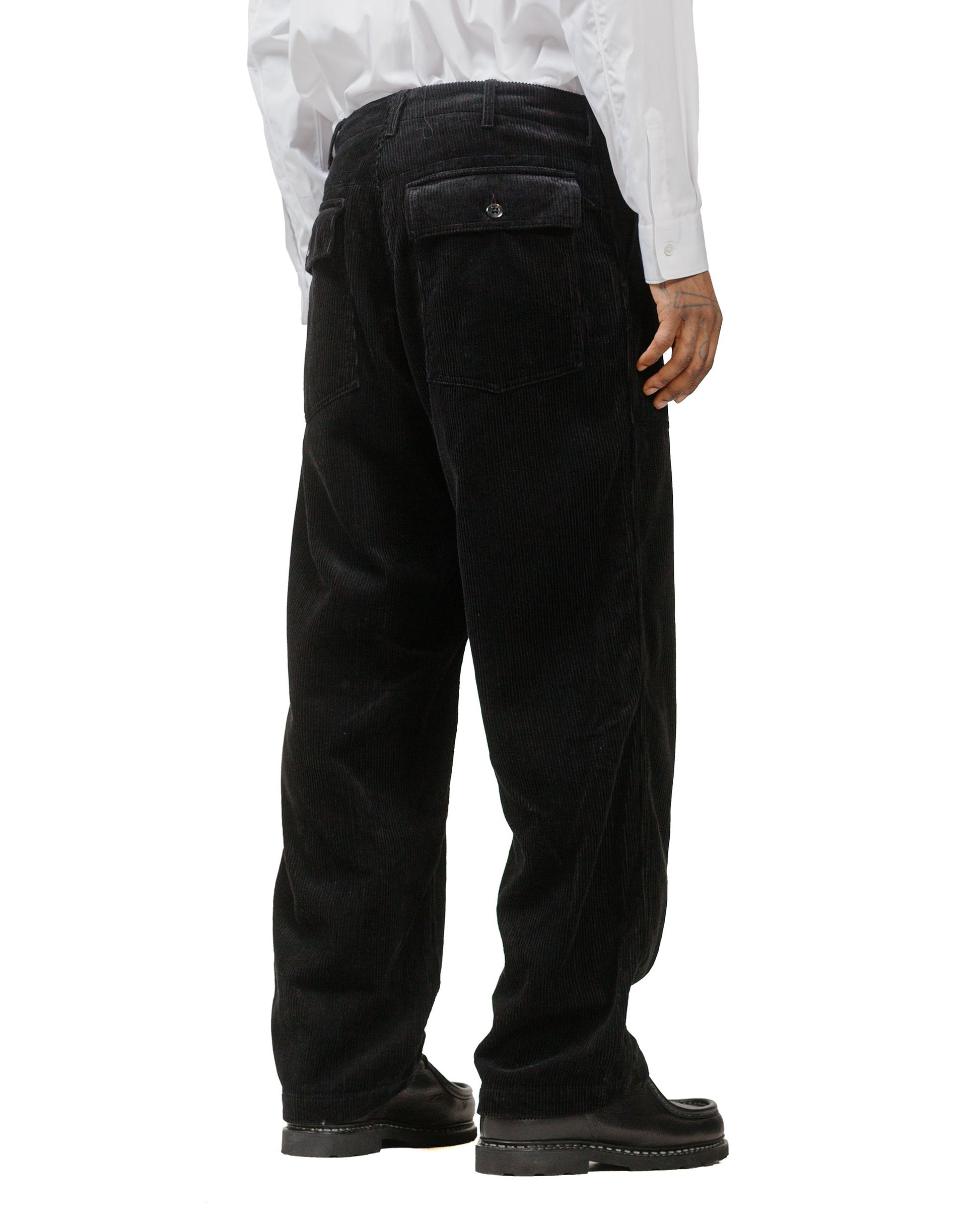 Engineered Garments Fatigue Pant Black Cotton 8W Corduroy model back