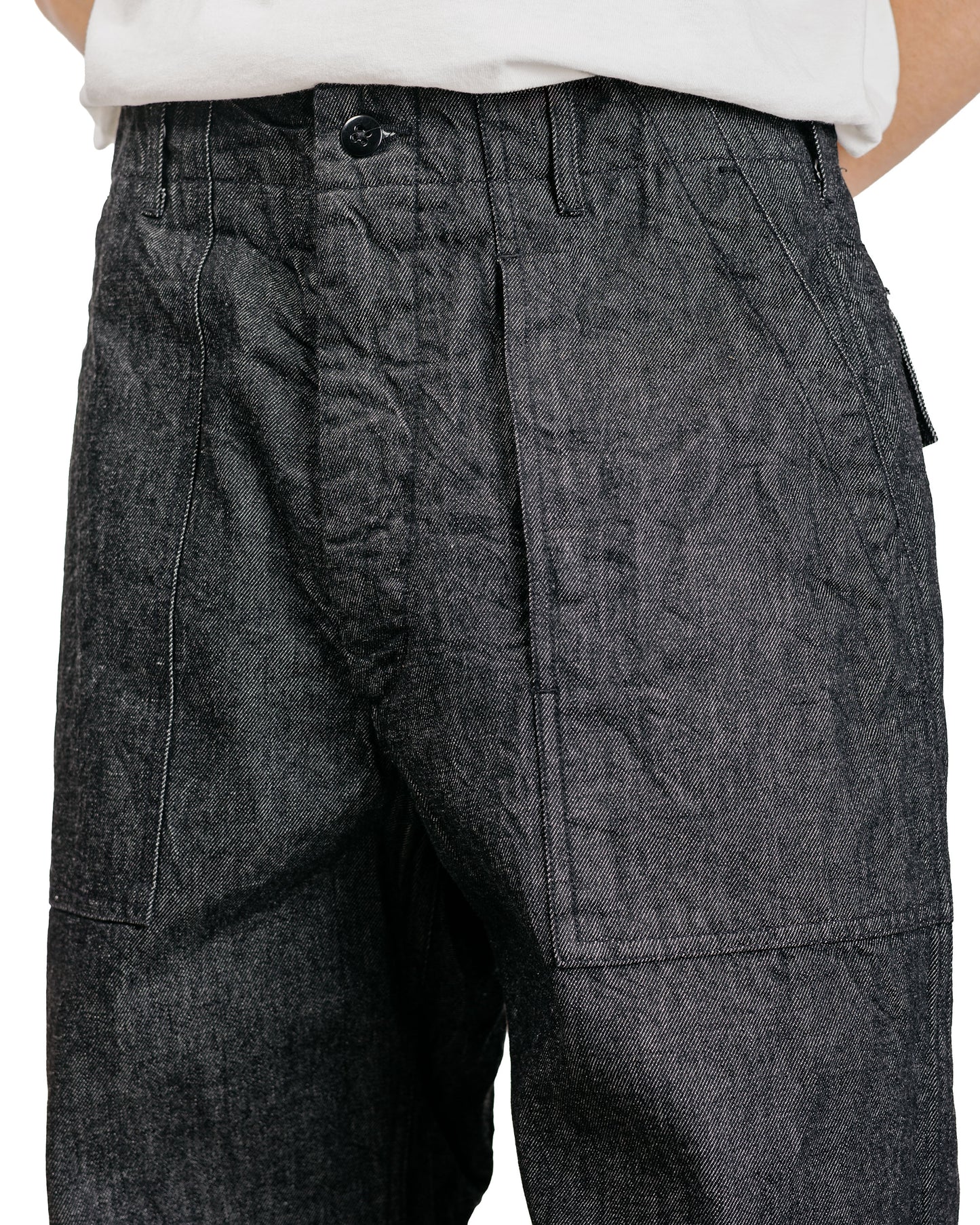Engineered Garments Fatigue Pant Black Cotton Cone Denim