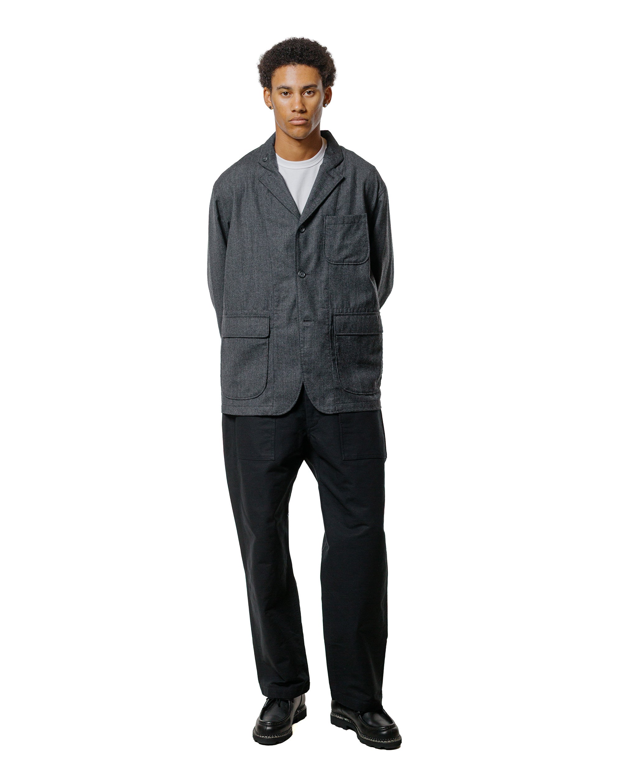 Engineered Garments Fatigue Pant Black Cotton Double Cloth