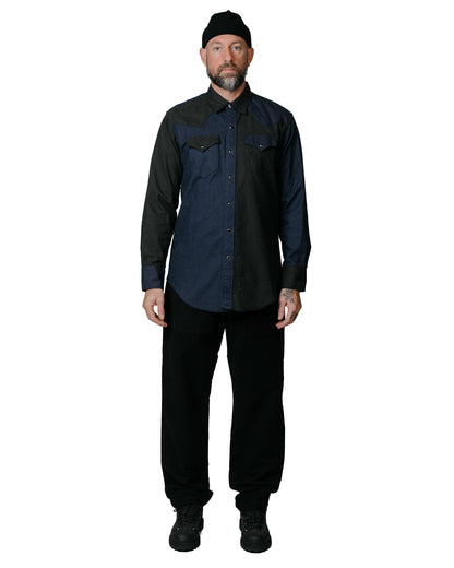 Engineered Garments Fatigue Pant Black Cotton Moleskin model full