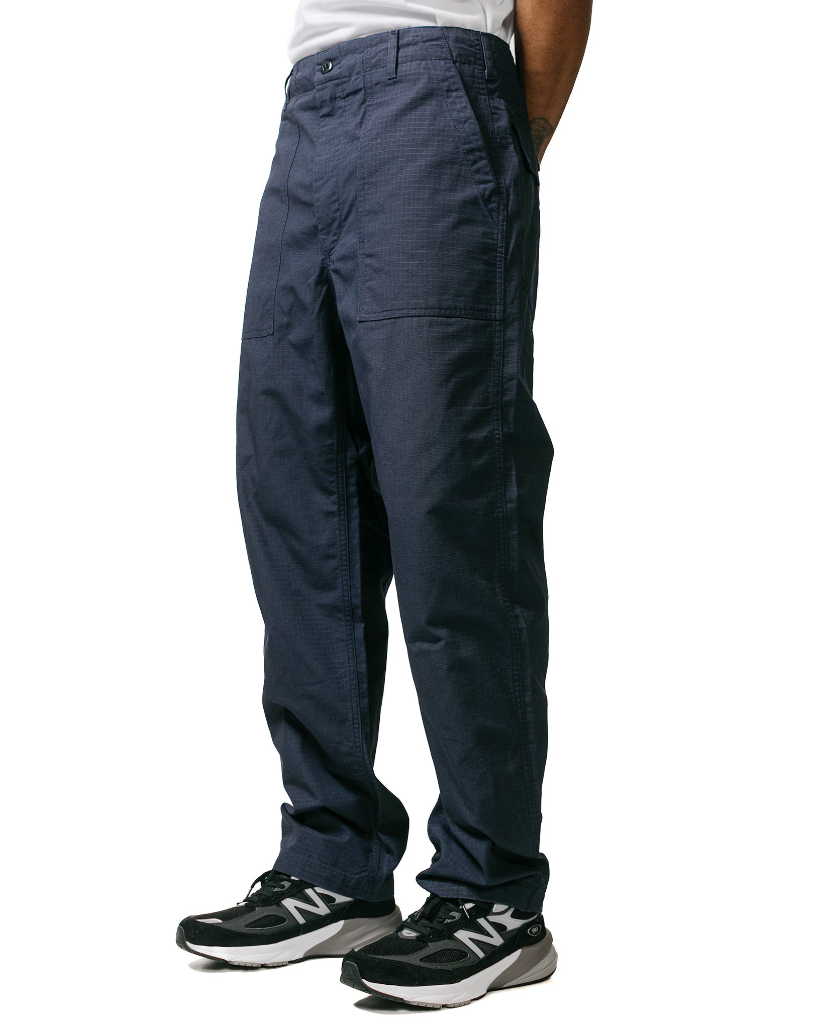 Engineered Garments Fatigue Pant Dark Navy Cotton Ripstop model front