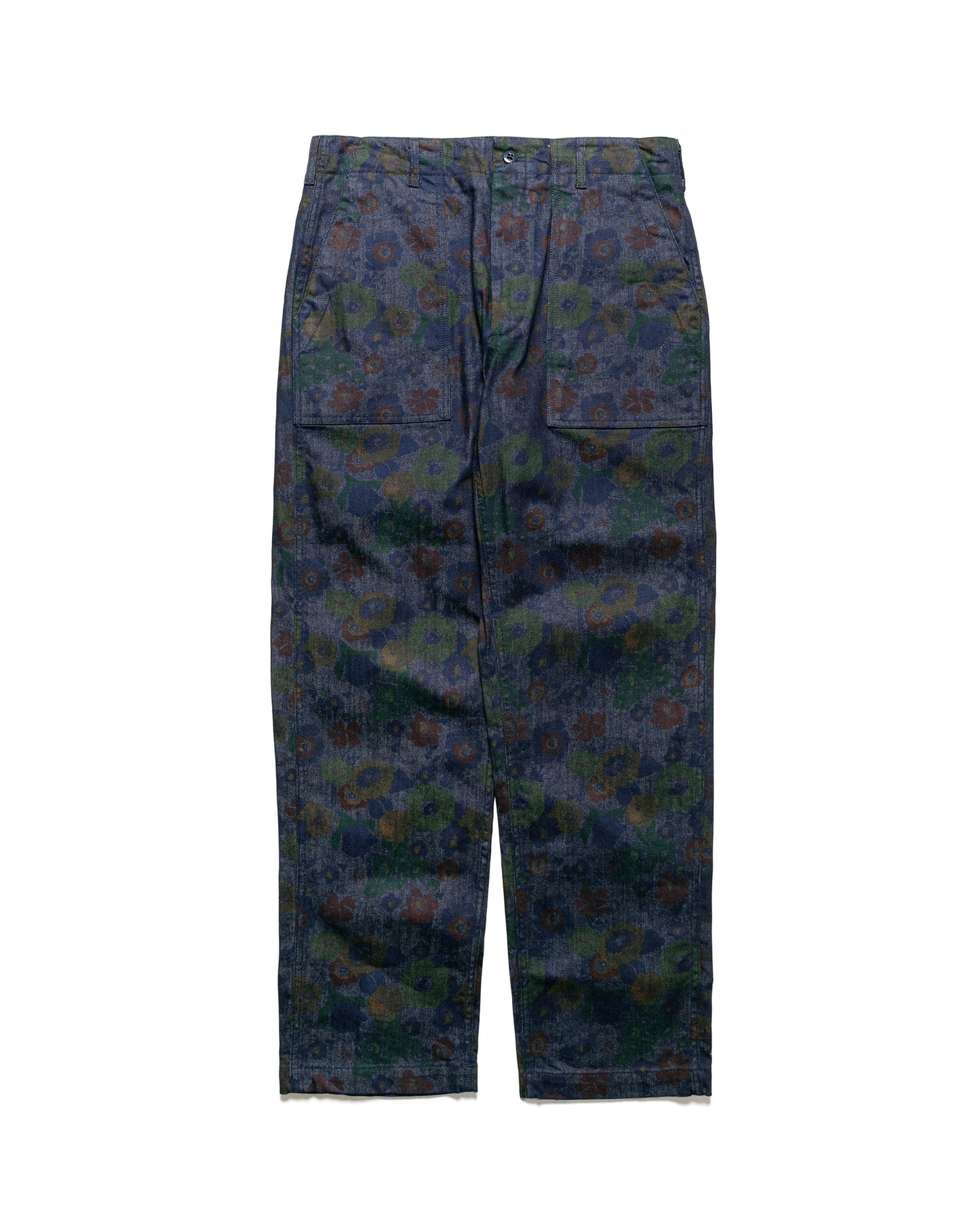 Engineered Garments Fatigue Pant Indigo Floral Print DenimEngineered Garments Fatigue Pant Indigo Floral Print Denim