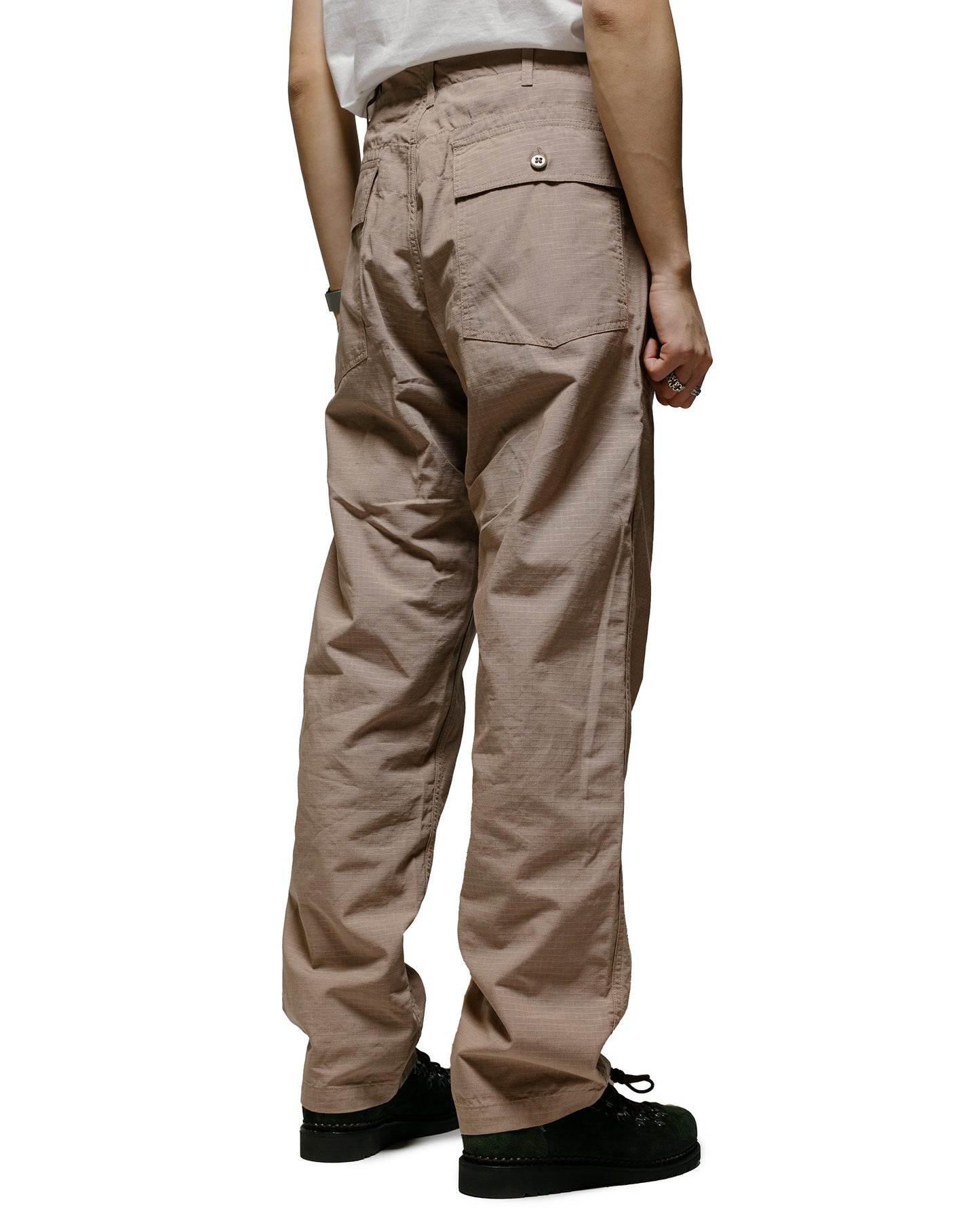 Engineered Garments Fatigue Pant Khaki Cotton Ripstop model back