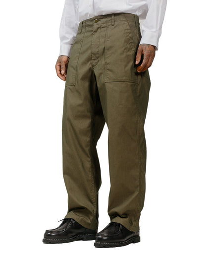 Engineered Garments Fatigue Pant Olive CP Weather Poplin model front