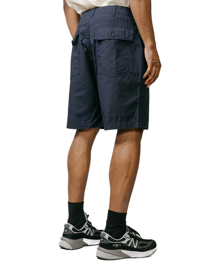 Engineered Garments Fatigue Short Dark Navy Cotton Ripstop model back