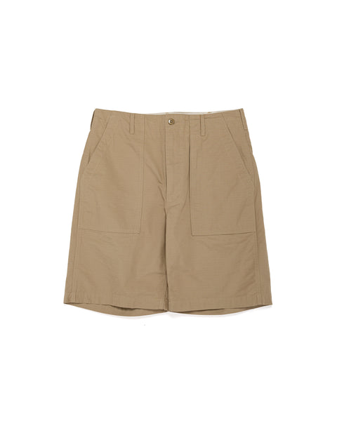 〈ENGINEERED GARMENTS〉 FATIGUE SHORT Engineered Garments Fatigue Short Khaki Cotton Ripstop