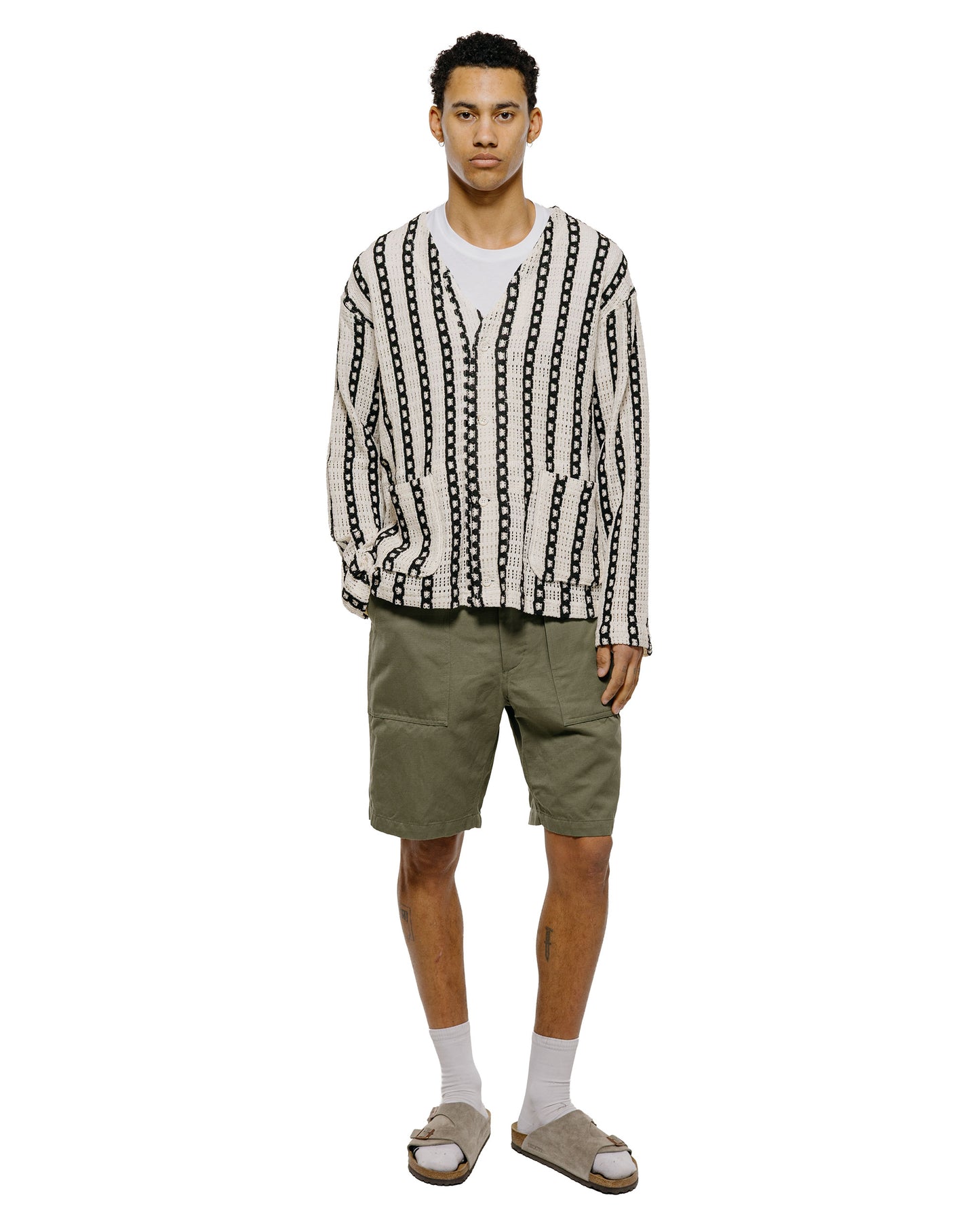 lost & found Engineered Garments Engineered Garments Fatigue Short Olive CL Heavy Twill