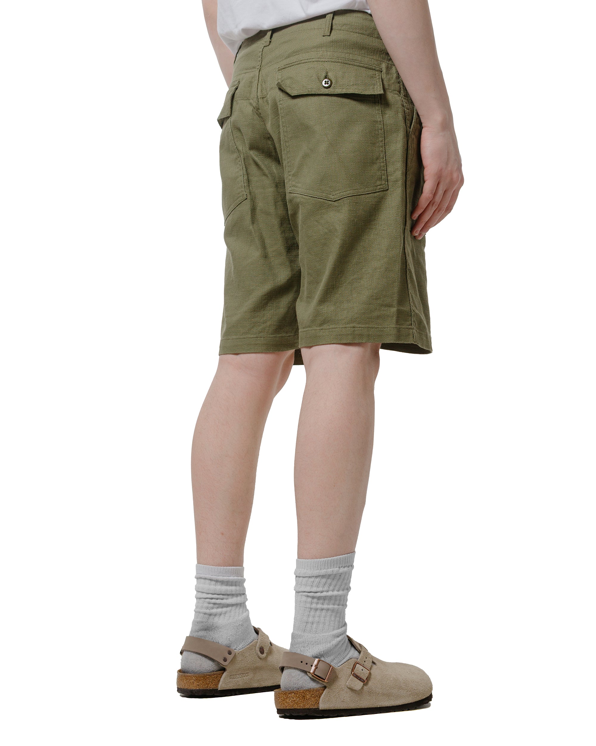 Engineered Garments Fatigue Short Olive CL Java Cloth – lost & found