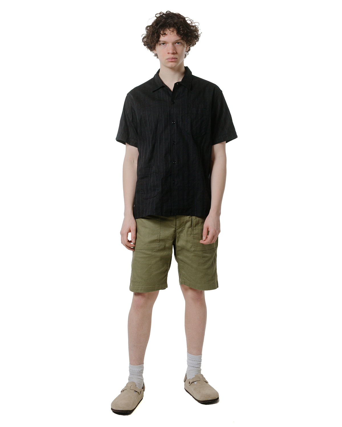 Engineered Garments Fatigue Short Olive CL Java Cloth – lost & found
